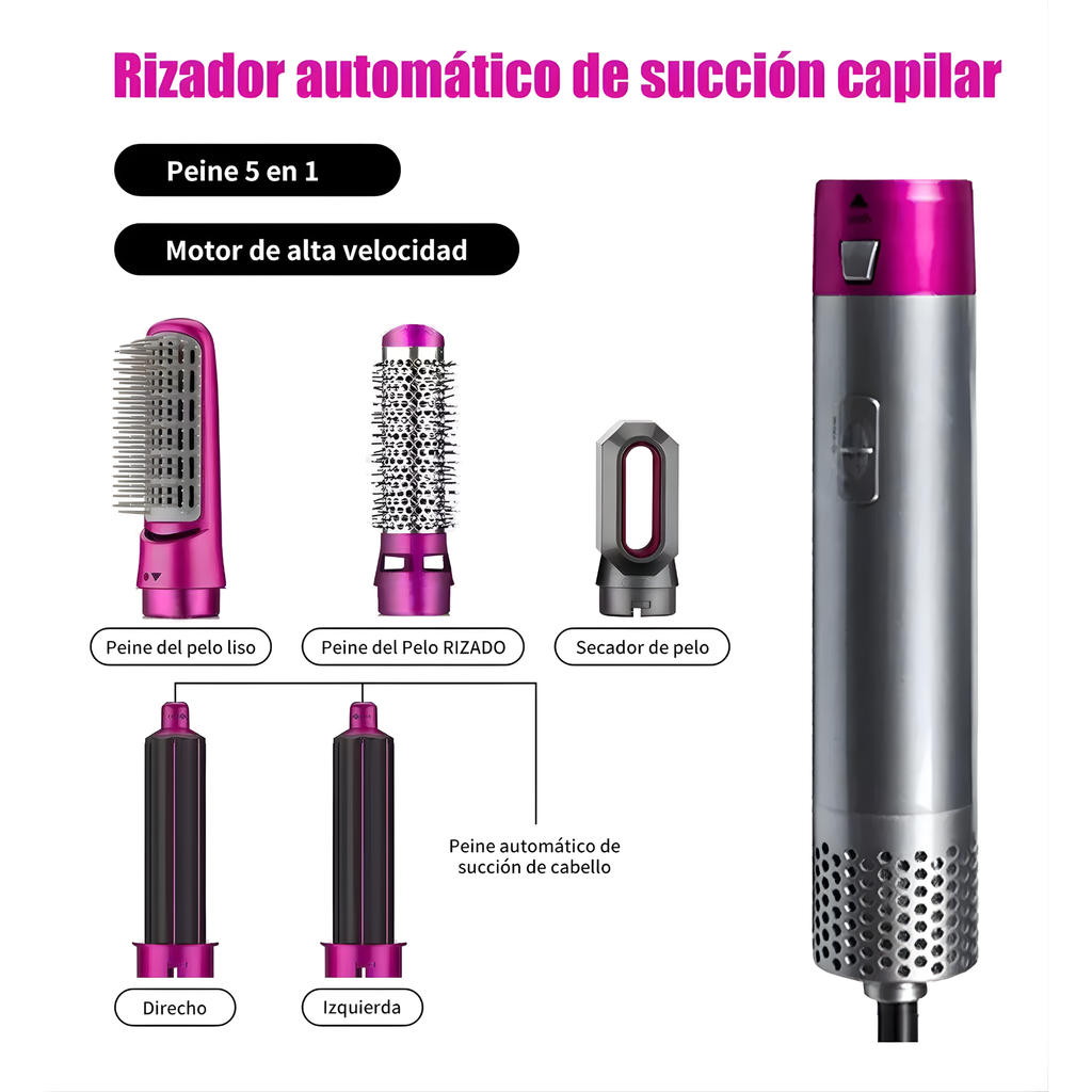 Transforma tu cabello en minutos Cepillo Secador 5 en 1