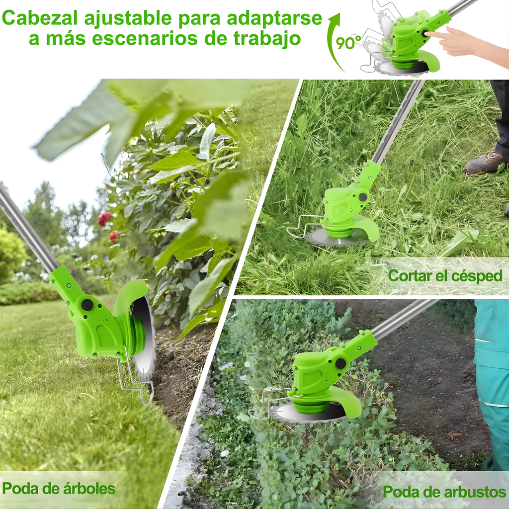 Limpieza rápida y potente-Desbrazadora Podadora Recargable