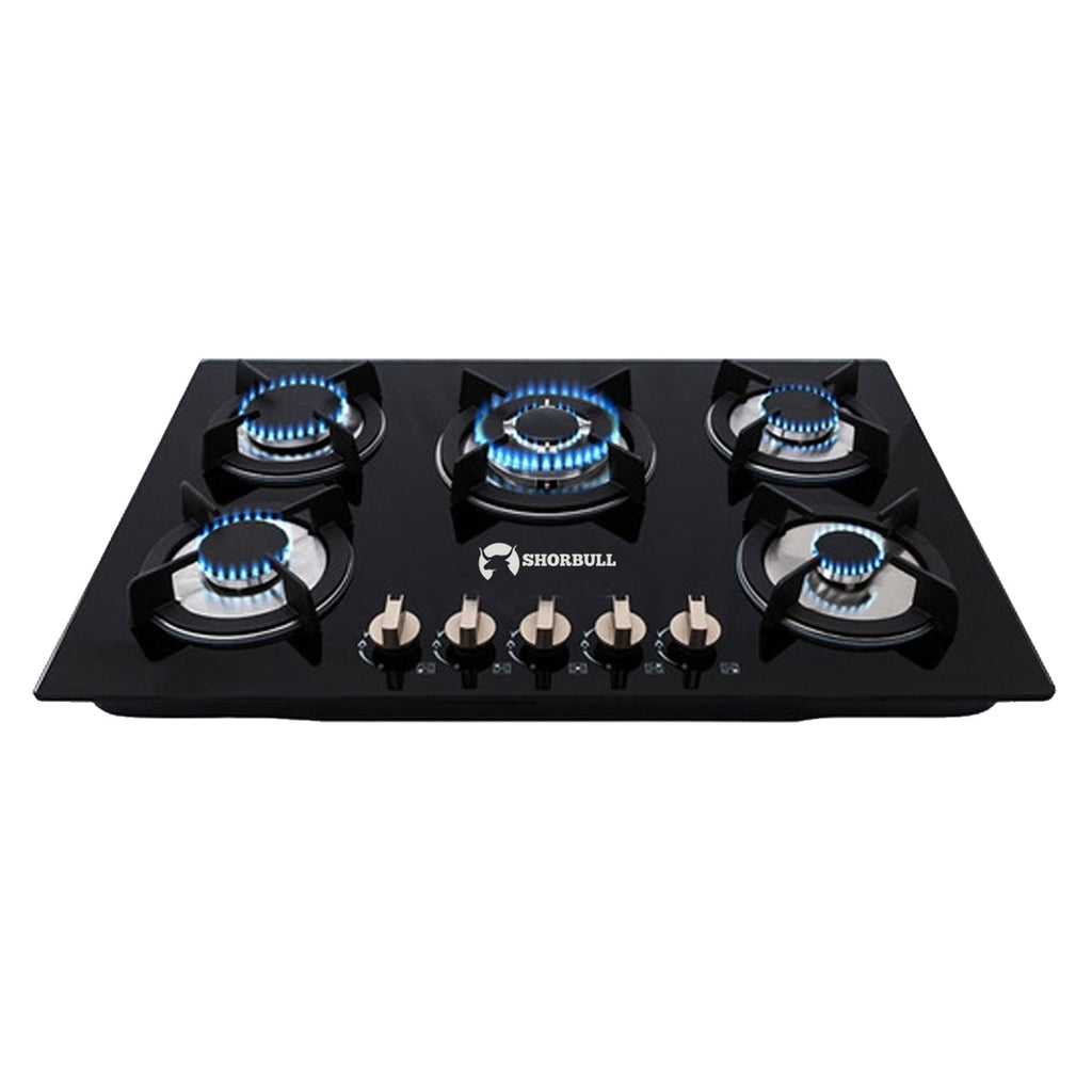 Agrégale elegancia a tu cocina - Parrilla Estufa 5 Quemadores Vidrio Templado
